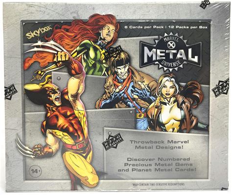 marvel x-men metal universe trading cards box|marvel x men hobby box.